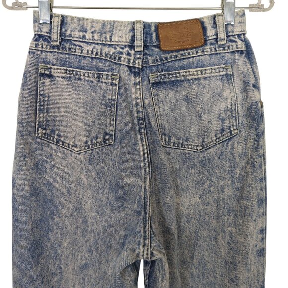 Vintage Essentials Sport Jeans sz 12 Acid Wash High Waist Pleated Mom Tapered - Picture 5 of 15